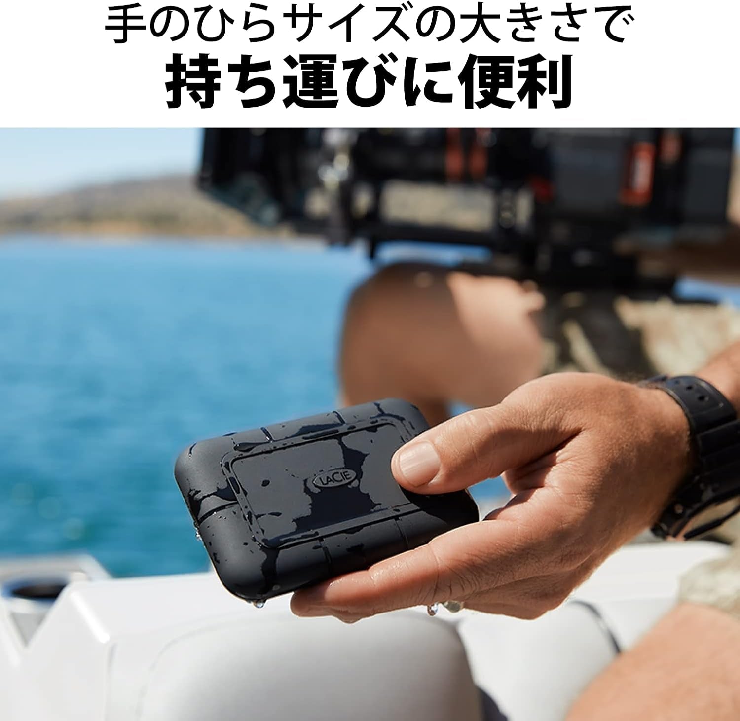 Rugged SSD Pro 4TB Solid State Drive — USB-C Thunderbolt 3, Drop Shock Dust Water Resistant, for Mac and PC Computer Desktop Laptop, 1 Mo Adobe CC All App Plan, Rescue Services (STHZ4000800)