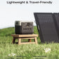 Solar Generator River 2 Pro 768Wh Portable Power Station & 160W Portable Solar Panel Lifepo4 Battery 70 Min Fully Charged, 4×AC, for Camping, RV, Home Backup