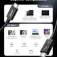 USB C Cable, Thunderbolt 4 Certified USB C to USB C Cable, 8K/4K Display/40Gbps Charging Cord Compatible with USB4, Thunderbolt 4/3, for Macbook, Iphone 16, and More (2.3 FT, 240W)