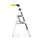 4 .5 Ft. Aluminum Dual Platform Step Ladder with Project Bucket ( 9 Ft. Reach ), 250 Lbs. Capacity Type I Duty Rating