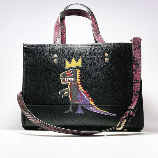 COACH X Basquiat Dempsey Carryall Black Multi Shoulder Bag 2Way Outlet Japan