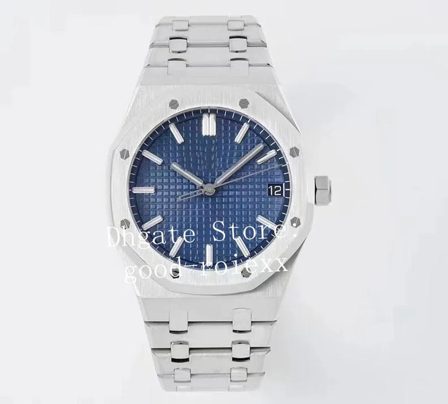 41Mm Men'S Watches Men Automatic Cal.4302 Movement Watch Dive Zf Stainless Steel Solid Band 24 Jewel Silver Gray Blue Black Auto Date Zff 28800 Vph Hz Wristwatches