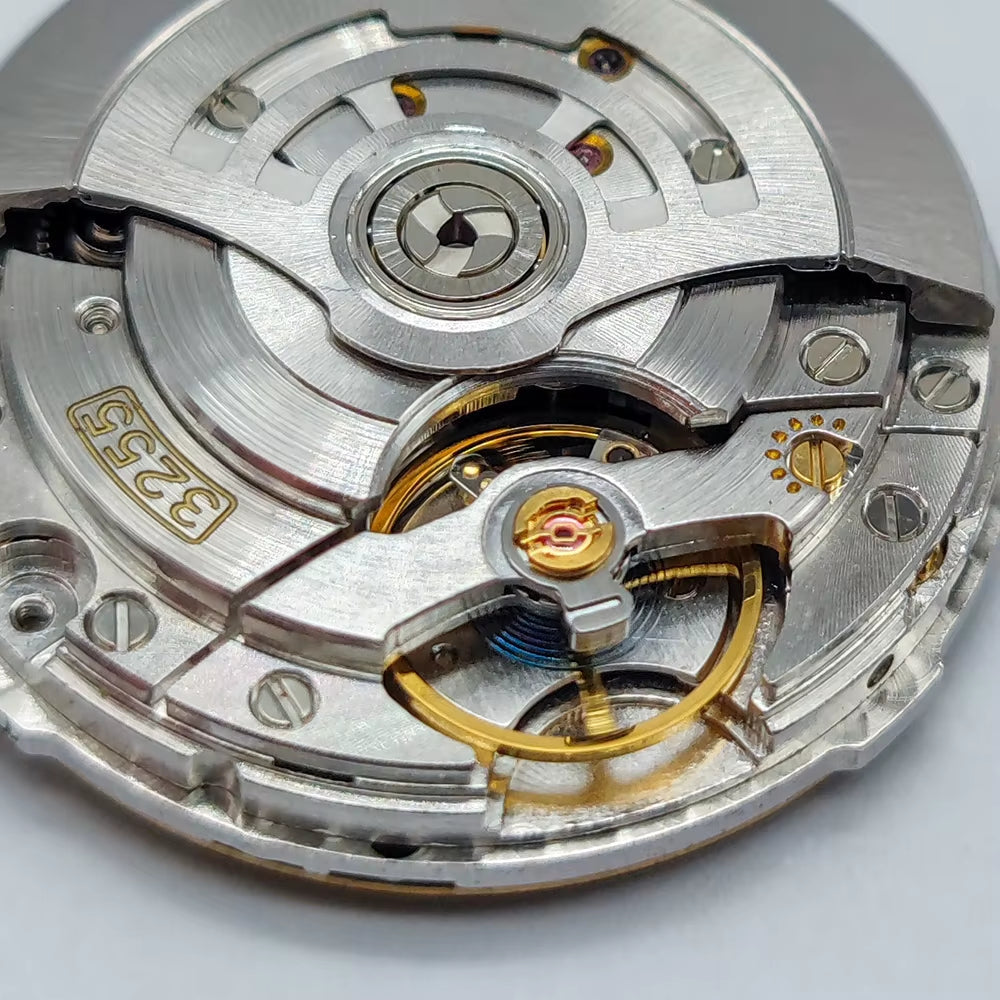 High Quality 3255 Movement Dual Calendar Shanghai 3255 Automatic Mechanical Movement 31 Jewels Blue Balance Wheel Watch Movement