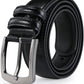 Mens Belts Big and Tall 36"-70" Men Leather Belt Casual Work Dress Belt,Black & Brown Colors