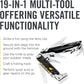 , Signal, 19-In-1 Multi-Tool for Outdoors, Camping, Hiking, Fishing, Survival, Durable & Lightweight EDC, Made in the USA, Stainless Steel with Nylon Sheath