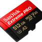 Extreme PRO Microsdxc UHS-I Memory Card 512 GB + Adapter & Rescuepro Deluxe (For Smartphones, Action Cameras or Drones, A2, Class 10, V30, U3, 200 Mb/S Transfer)