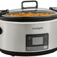 7-Quart Slow Cooker, Portable Programmable with Timer, Locking Lid, Stainless Steel; an Essential Kitchen Appliance, Perfect for Families and Gathering