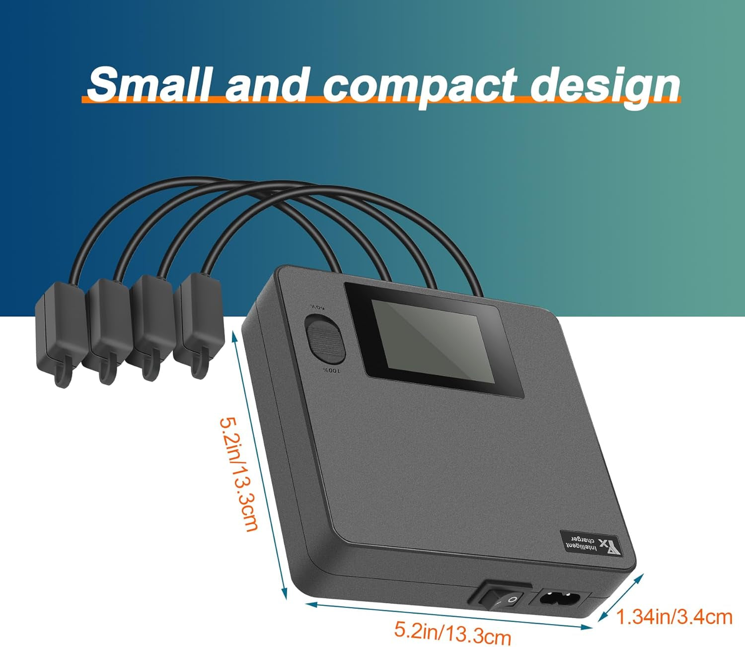 Display Battery Charger for DJI Avata 2,Full and Storage Charge, LCD 6 in 1 Multi Hub,Rapid Charging 4 Batteries Drone Accessories