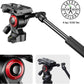 Befree Live 4-Section Carbon Fiber Video Tripod with Fluid Head, Black/Silver