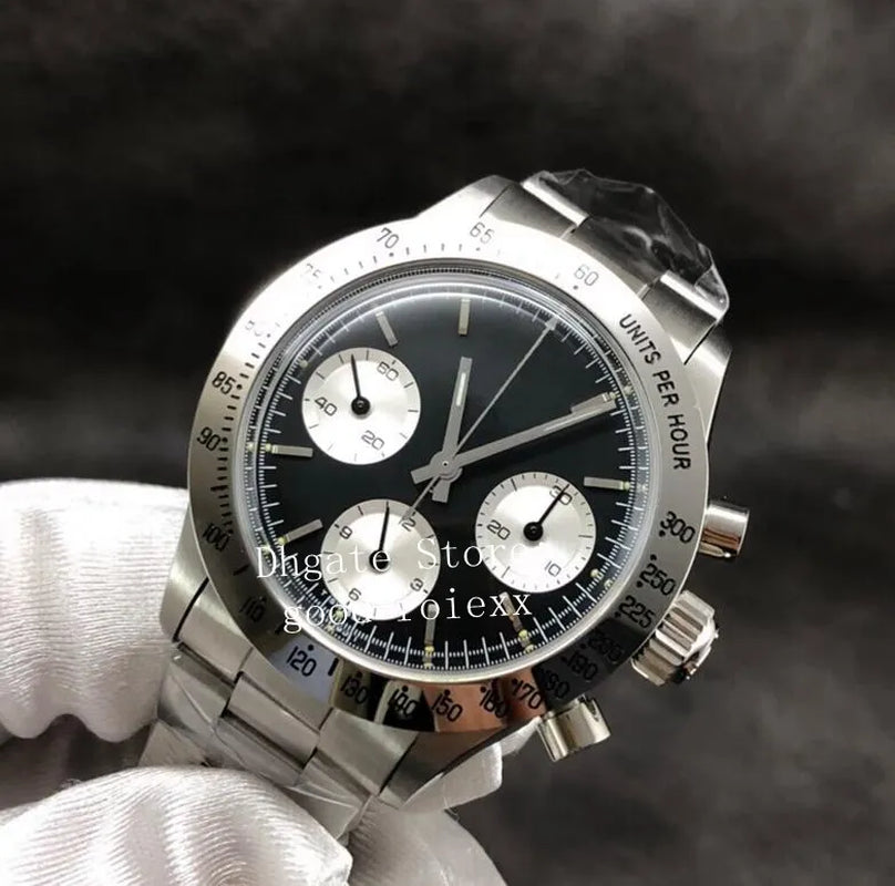 Vintage Sport Watches Men'S Chronograph Watch Men Mechanical 7750 Hand Wind ETA Movement Newman Cosmograph 6263 Valjoux Antique Wristwatches Stopwatch