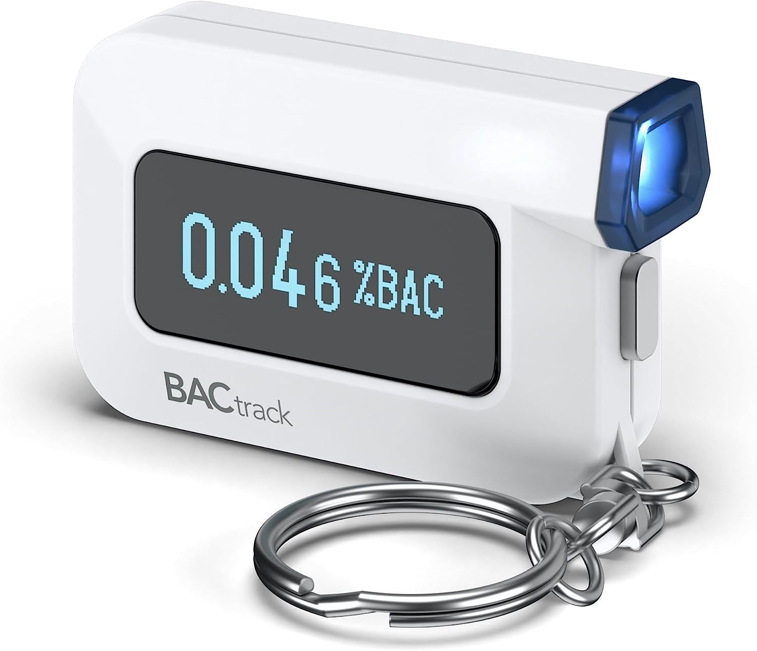 C6 Keychain Breathalyzer | Professional-Grade Accuracy | Optional Wireless Smartphone Connectivity | Compatible W/ Apple Iphone, Google & Samsung Android Devices | Apple Healthkit Integration