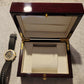 ℬ Breitling Watch Solid Piano Wood Collector Presentation Box Storage Display