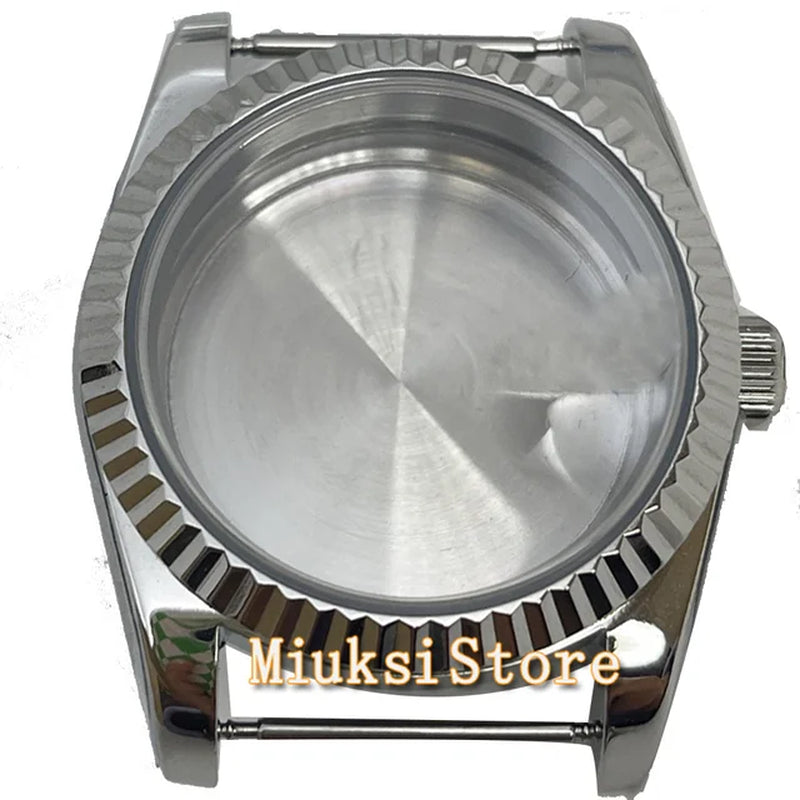 26Mm NH05 Watch Case Silver Gold Sapphire Glass Stainless Steel Fit NH05 NH06 NH05A NH06A Automatic Movement Watch Parts