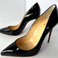 New Christian Louboutin Shoes so Kate 120MM Pumps Size 39 Black Patent Leather