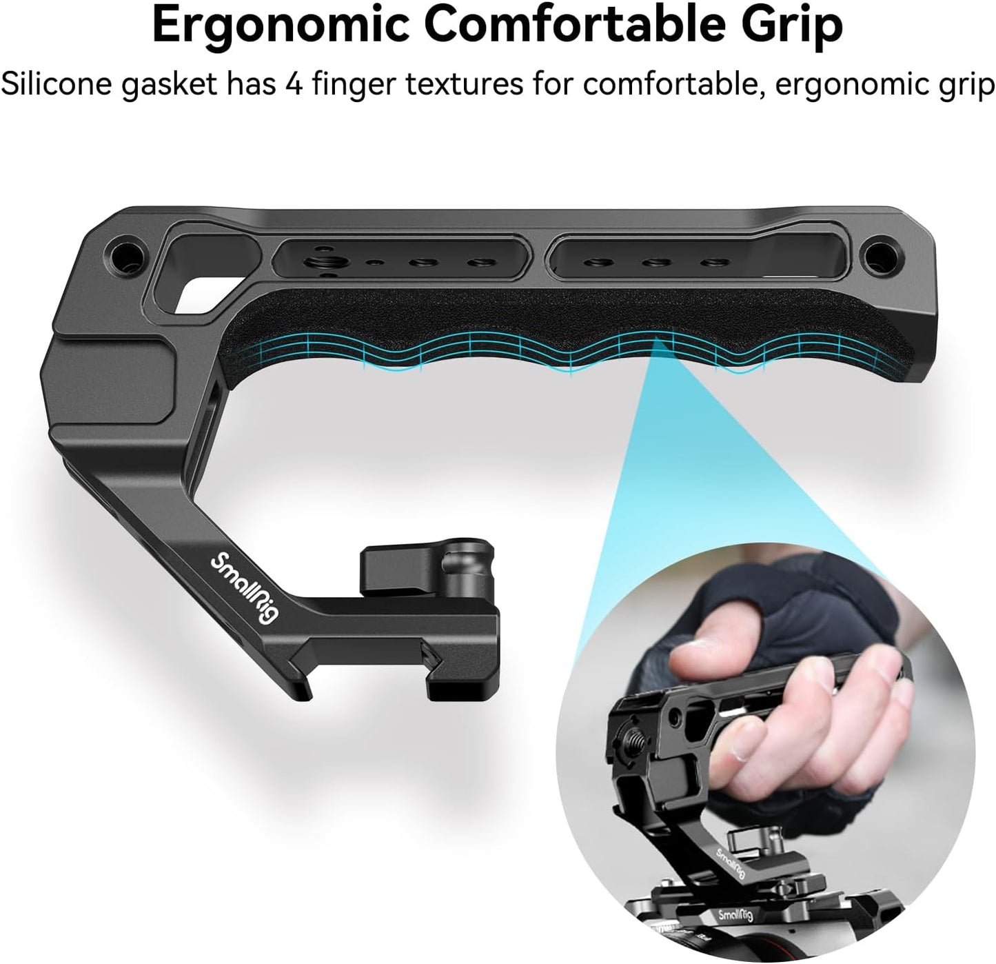 Cage Kit for Sony FX30 / FX3, with Camera Cage, NATO Top Handle 3766, Swivel and Tilt Adjustable Monitor Mount for Arri-Style Mount