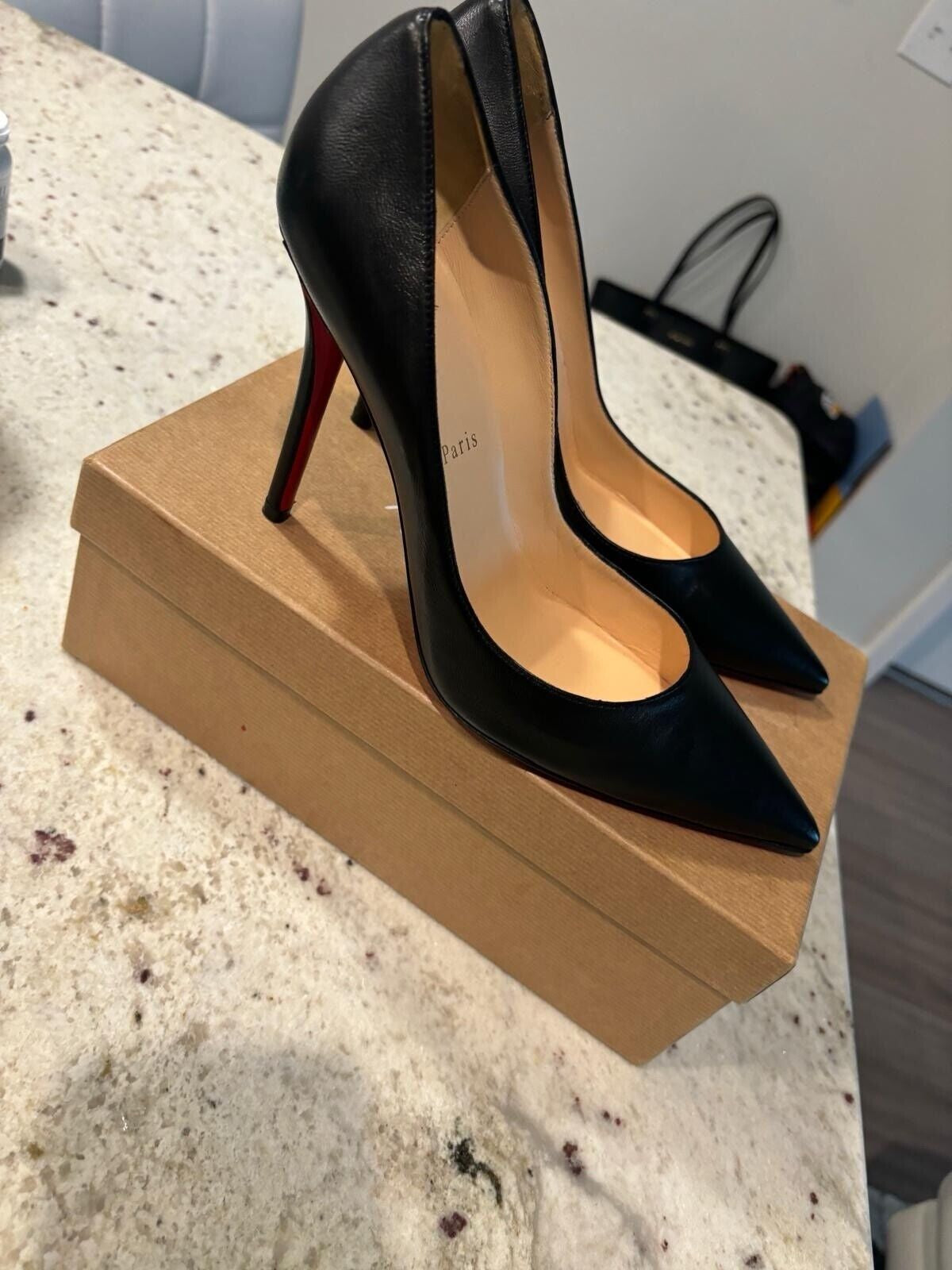Christian Louboutin so Kate Pointed Toe Pump - Black, US7