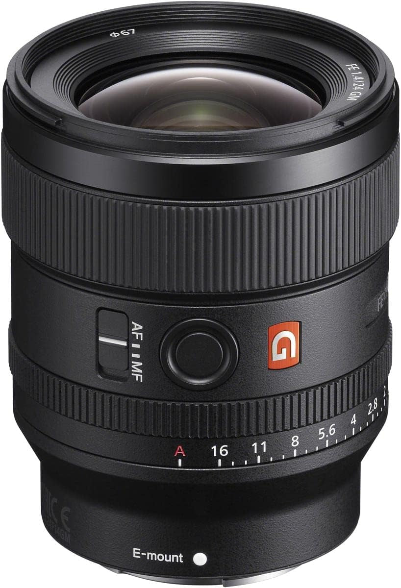 E-Mount FE 24Mm F1.4 GM Full Frame Wide-Angle Prime Lens (SEL24F14GM), Black