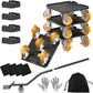 Furniture Dolly,Furniture Mover Pro Set,Furniture Lifter with 5 360° Rotatable Rubber Universal Wheels，Carbon Steel Panel Furniture Movers，Maximum Load 3307Lbs.Red.