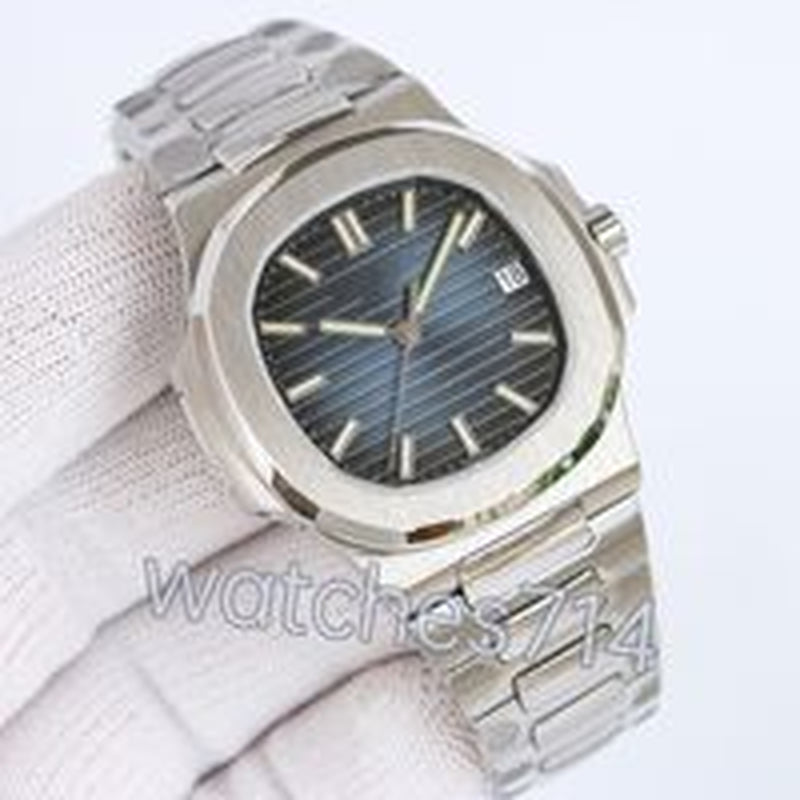 Mens Watch Top Super Quality PP 5711/CAL A324SC Automatic Mechanical Watch 3K Factory Rose Godl Ultrathin Thickness 904L Stainless Sapphire Waterproof 100M with Box