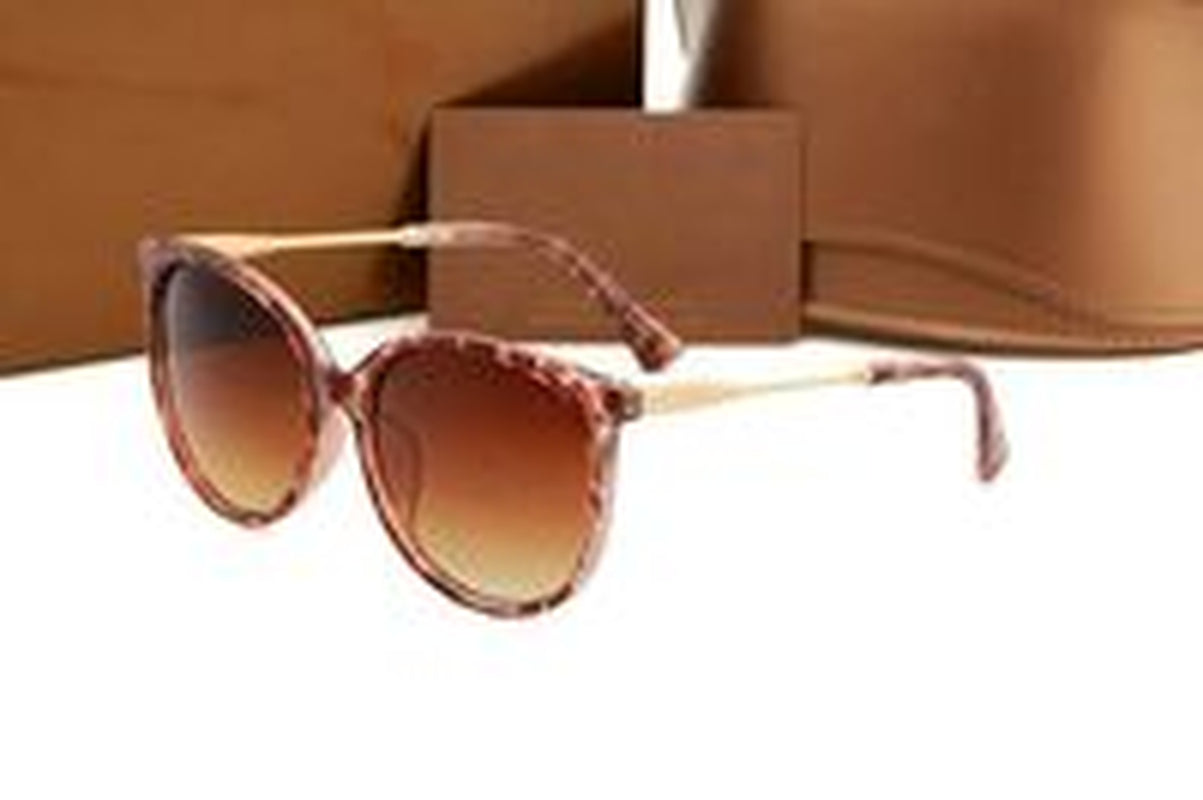 Mens Womens Designer Sunglasses Sun Glasses round Fashion Gold Frame Glass Lens Eyewear for Man Woman with Original Cases Boxs Mixed Color