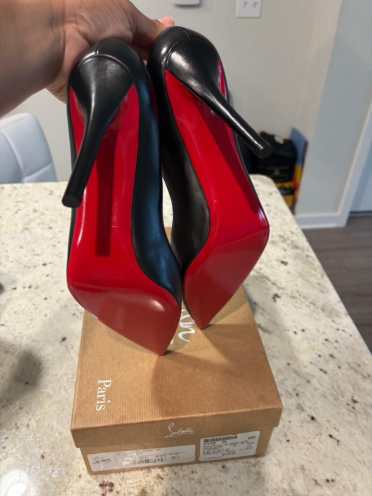 Christian Louboutin so Kate Pointed Toe Pump - Black, US7