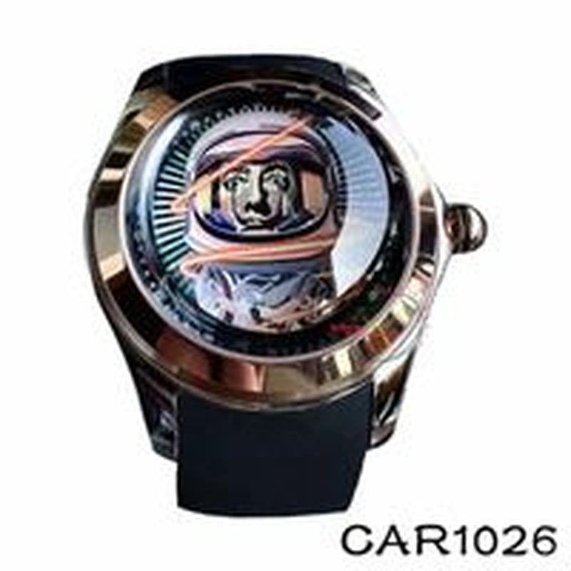 Wristwatches 2024 Luxury Bubble Watch Vintage Automatic Watches Men 46Mm Mechanical Art Eye Ball Dial Clocks Designer Reloj Hombre