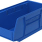 30230 Akrobins Plastic Hanging Stackable Storage Organizer Bin, 11-Inch X 5-Inch X 5-Inch, Blue, 12-Pack