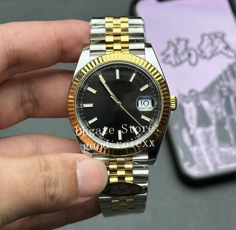 Men'S Watches Men Automatic Cal.3235 Clean Watch Water Resistant 41Mm Yellow Gold Cleanf Eta Wimbledon 126333 Wristwatches