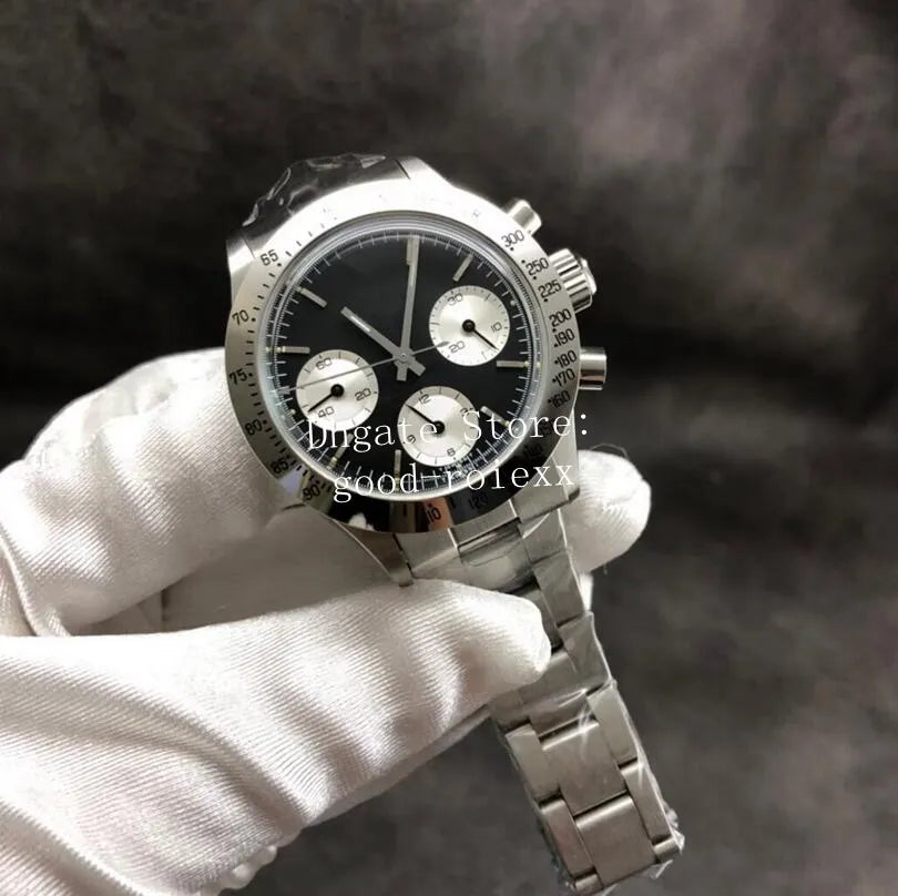 Vintage Sport Watches Men'S Chronograph Watch Men Mechanical 7750 Hand Wind ETA Movement Newman Cosmograph 6263 Valjoux Antique Wristwatches Stopwatch