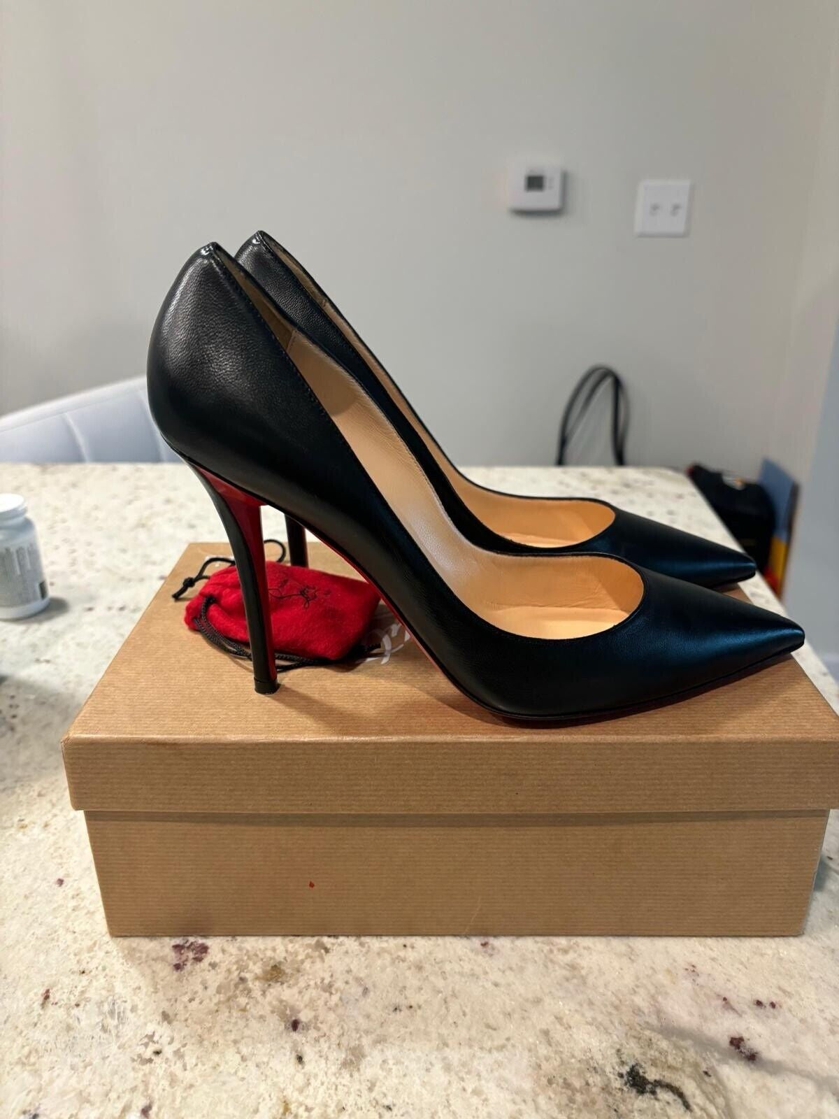 Christian Louboutin so Kate Pointed Toe Pump - Black, US7