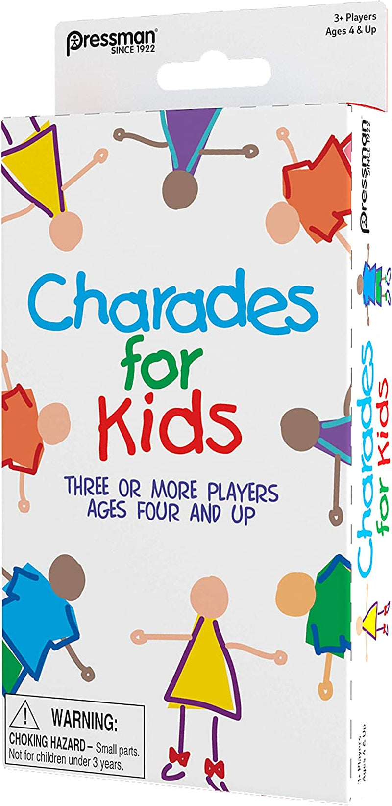 Charades for Kids Peggable - No Reading Required Family Game Multicolor ,5"