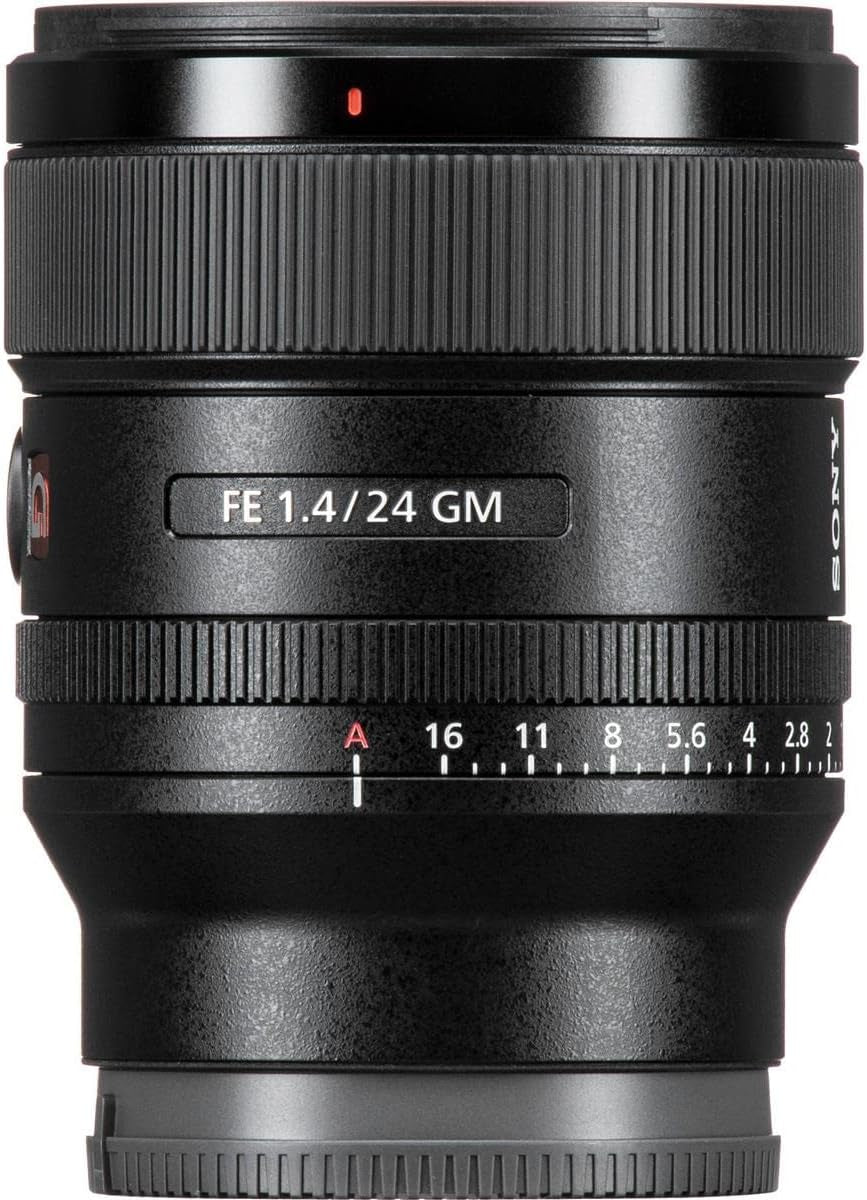 E-Mount FE 24Mm F1.4 GM Full Frame Wide-Angle Prime Lens (SEL24F14GM), Black