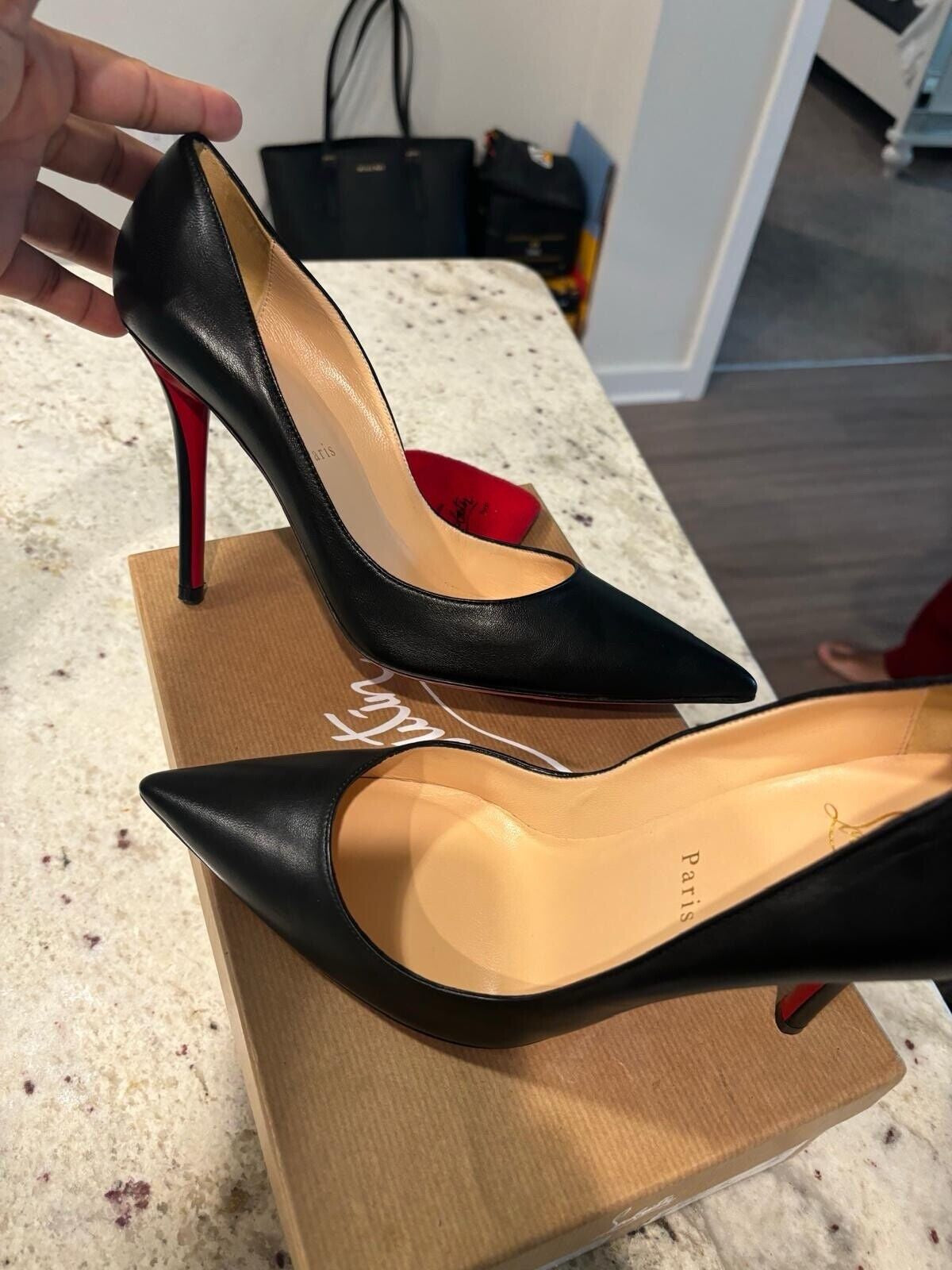 Christian Louboutin so Kate Pointed Toe Pump - Black, US7