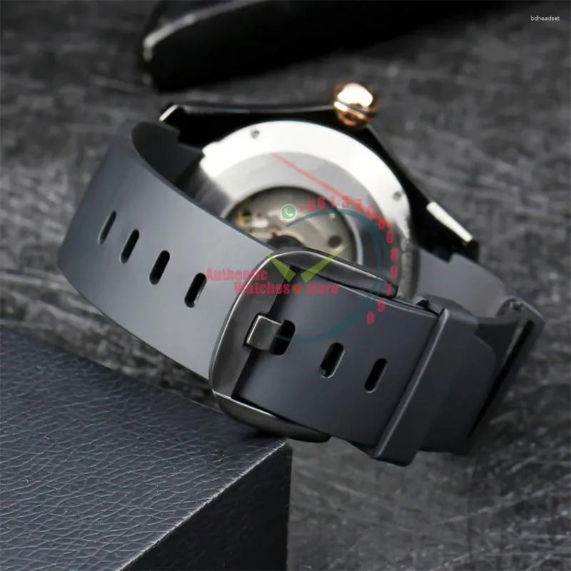 Wristwatches 2024 Luxury Bubble Watch Vintage Automatic Watches Men 46Mm Mechanical Art Eye Ball Dial Clocks Designer Reloj Hombre