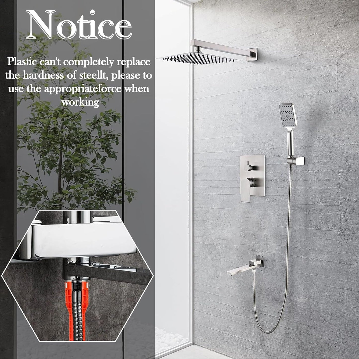 Faucet and Sink Installer Multi Tool, Basin Wrench, Multi-Functional Wrench Plumbing Tool, 14 in 1 Faucet Wrench, Sink Wrench Plumbers for Pipe and Tub Drain Removal Nut Wrench (One Way)