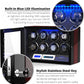 Watch Winder, Adjustable [Upgraded] Watch Pillows, 8 Winding Spaces Watch Winders for Automatic Watches, Built-In Illumination