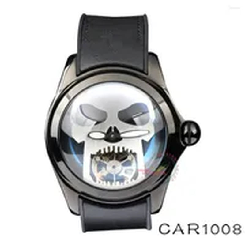 Wristwatches 2024 Luxury Bubble Watch Vintage Automatic Watches Men 46Mm Mechanical Art Eye Ball Dial Clocks Designer Reloj Hombre