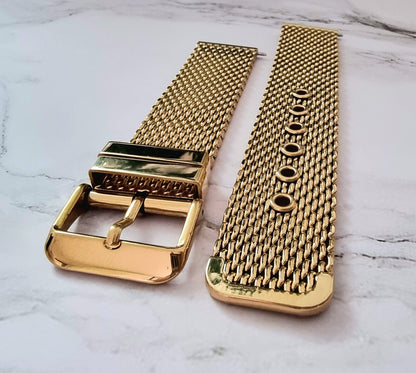 High Quality Shark Mesh Milanese Heavy Gold Watch Strap Band Mens 18Mm 20Mm 22Mm