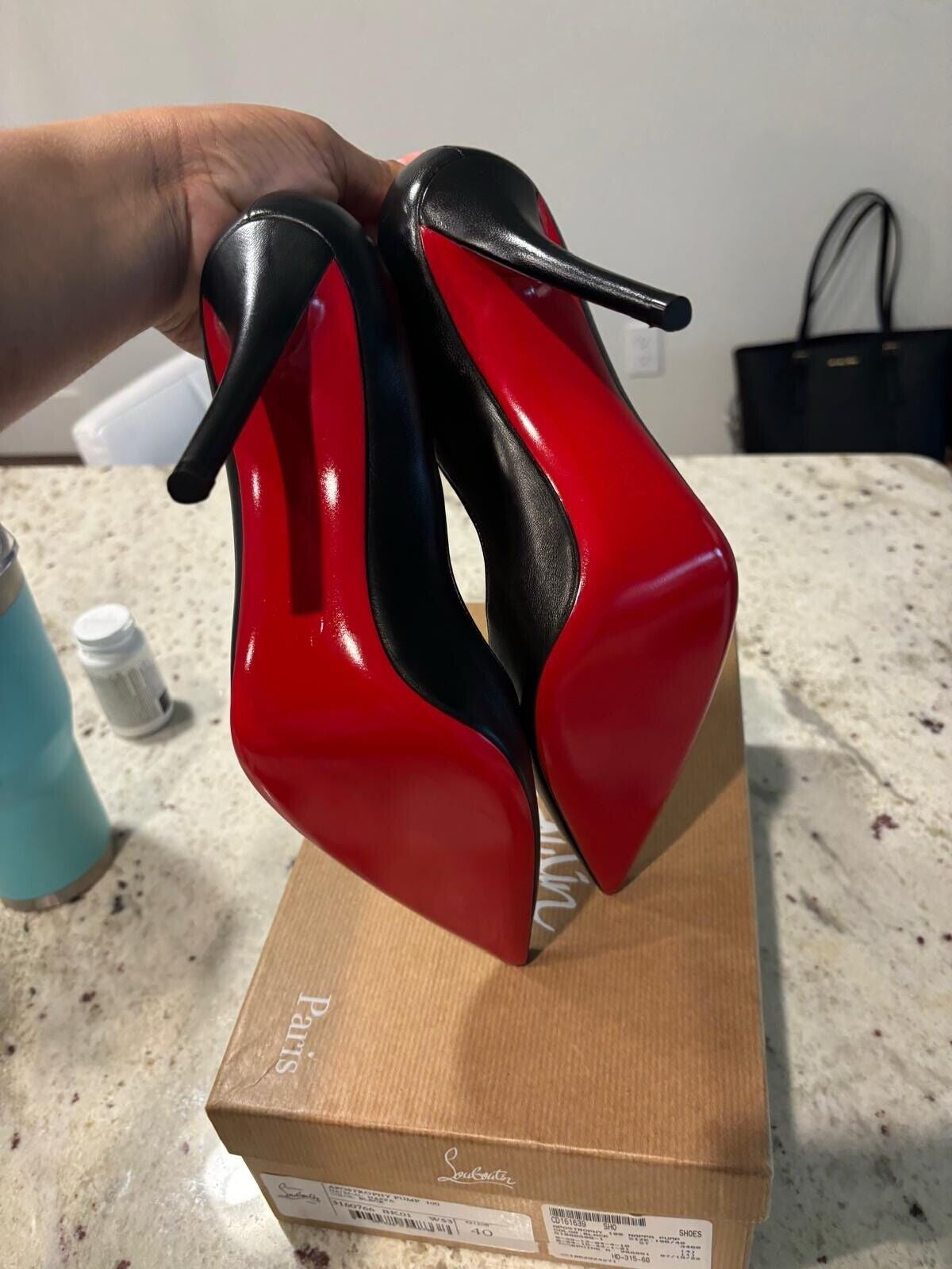 Christian Louboutin so Kate Pointed Toe Pump - Black, US7