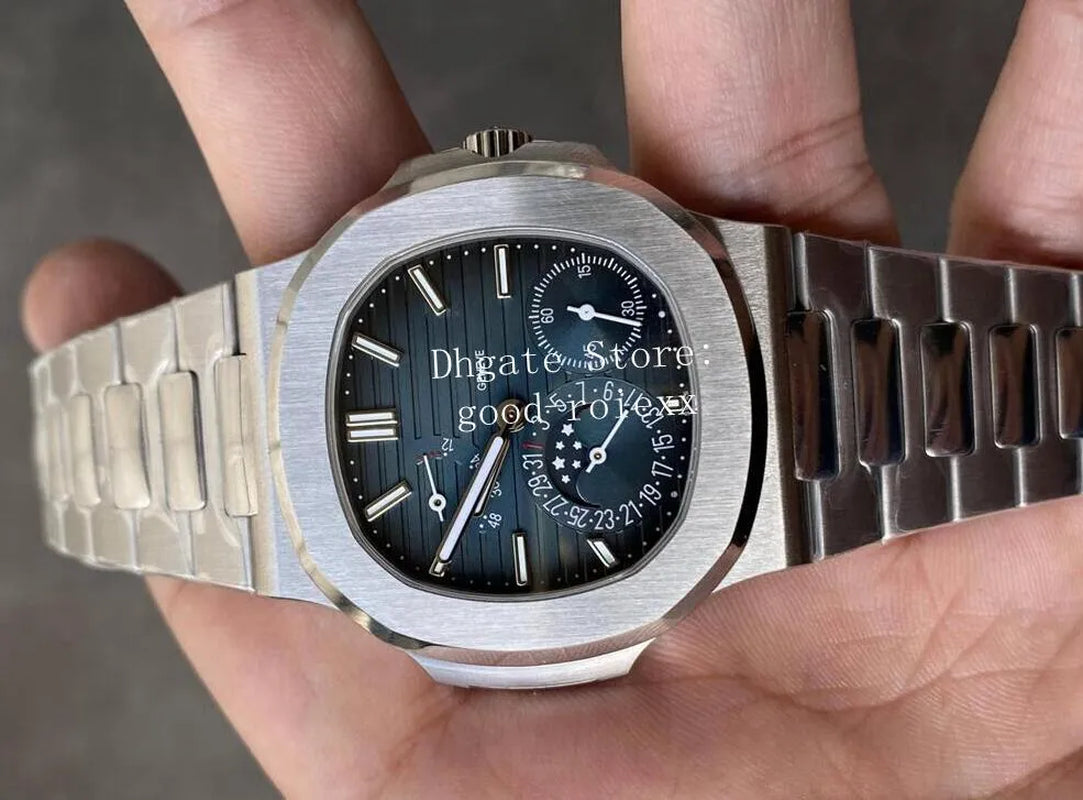 Men'S Watches Men Automatic Blue Dial Sport Watch Sapphire Crystal 40Mm Wristwatches