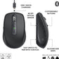 MX Anywhere 3S Compact Wireless Mouse, Fast Scrolling, 8K DPI Any-Surface Tracking, Quiet Clicks, Programmable Buttons, USB C, Bluetooth, Windows PC, Linux, Chrome, Mac - Graphite