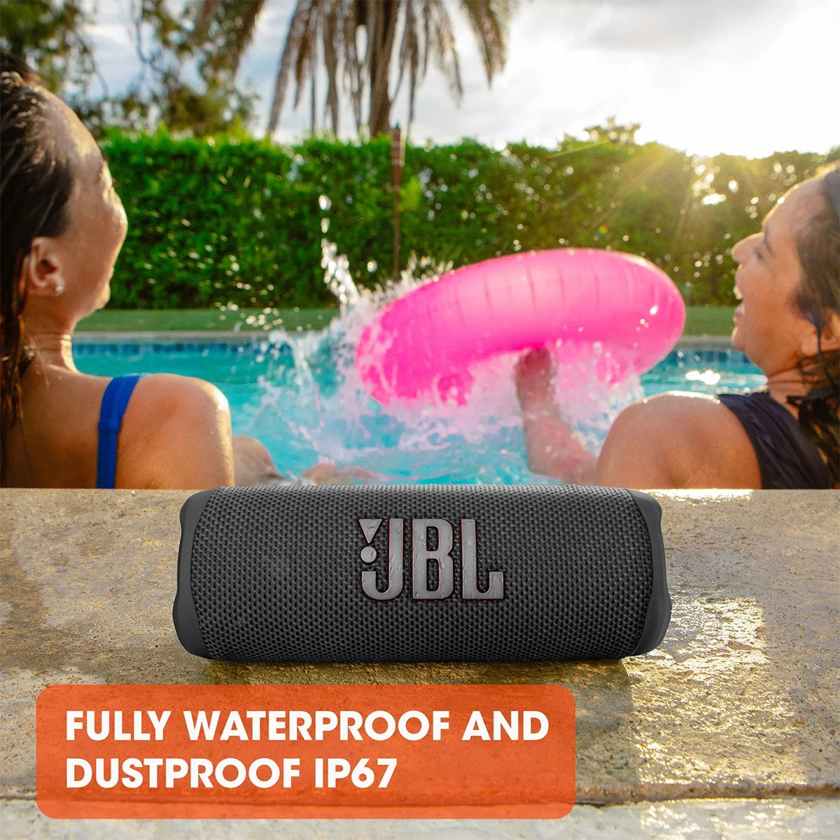 Flip 6 Portable Waterproof Bluetooth Speaker, Blue