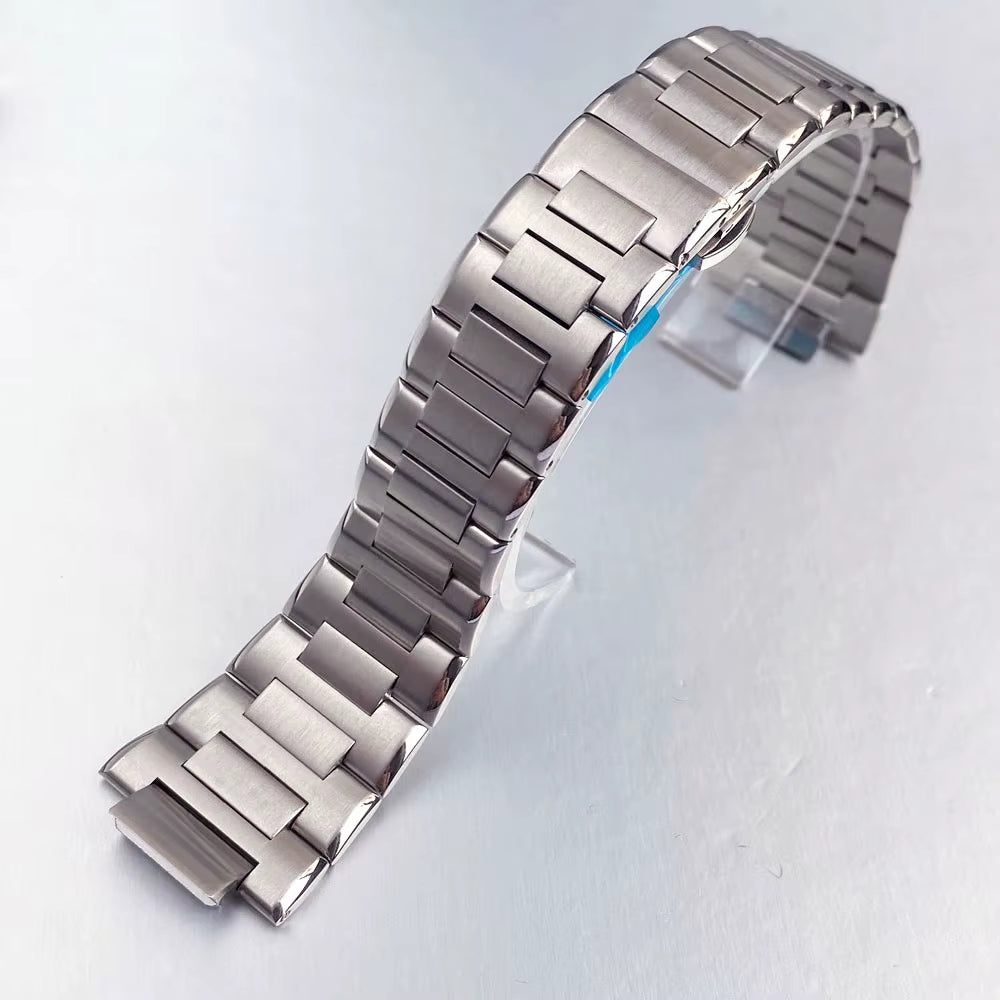 40Mm for Ingenieur IWC Style Mod Watch Case Sapphire Glass Fit NH35 NH36 Dive Men'S Wristwatch Accessories Parts Steel Bracelet