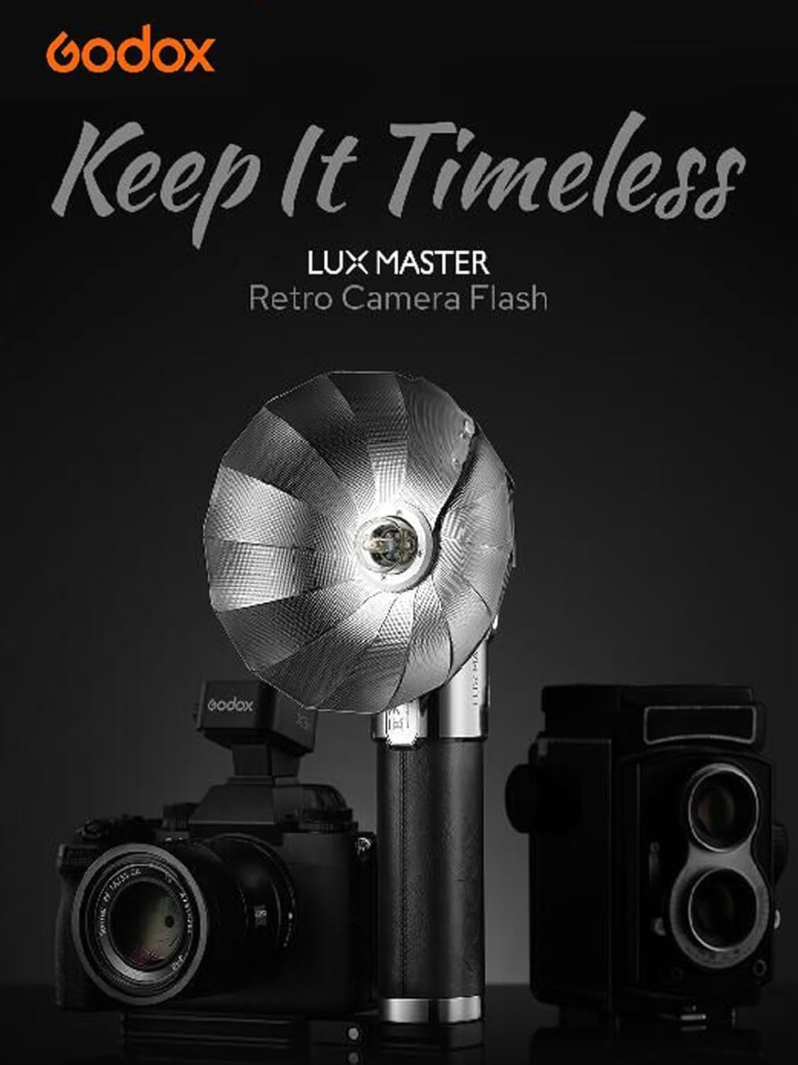 Lux Master Retro TTL HSS Camera Flash,Touch Screen,Wireless Sync, Built in Battery,2.4G Wireless X System Compatible with Sony/Nikon/Canon/Fuji/Leica/Sigma/Panasonic