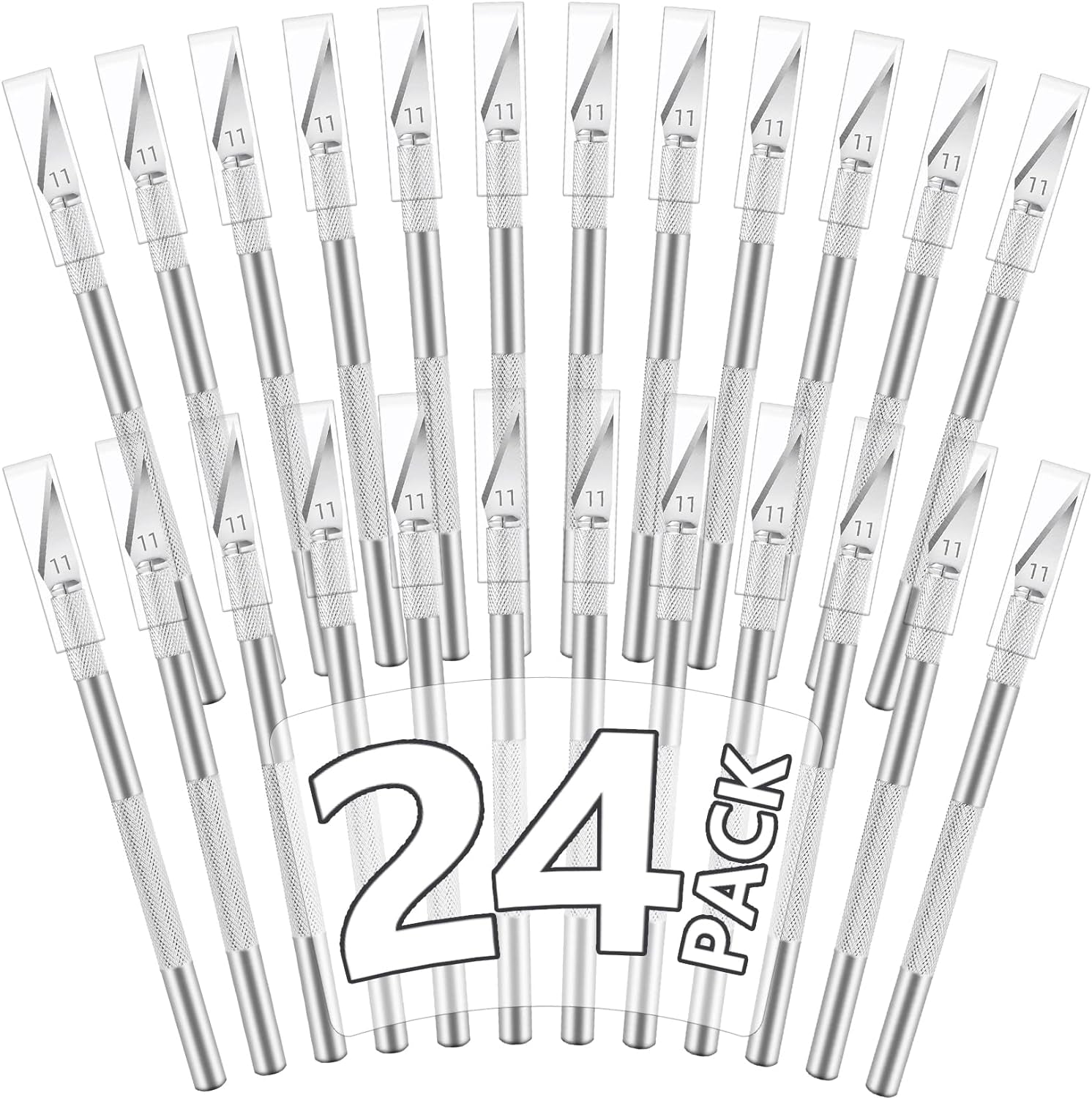 24 Pack Exacto Knife Set, Craft Knife, Precision Hobby Knife Kit for DIY Cutting, Pumpkin Carving, Trimming, Scrapbooking