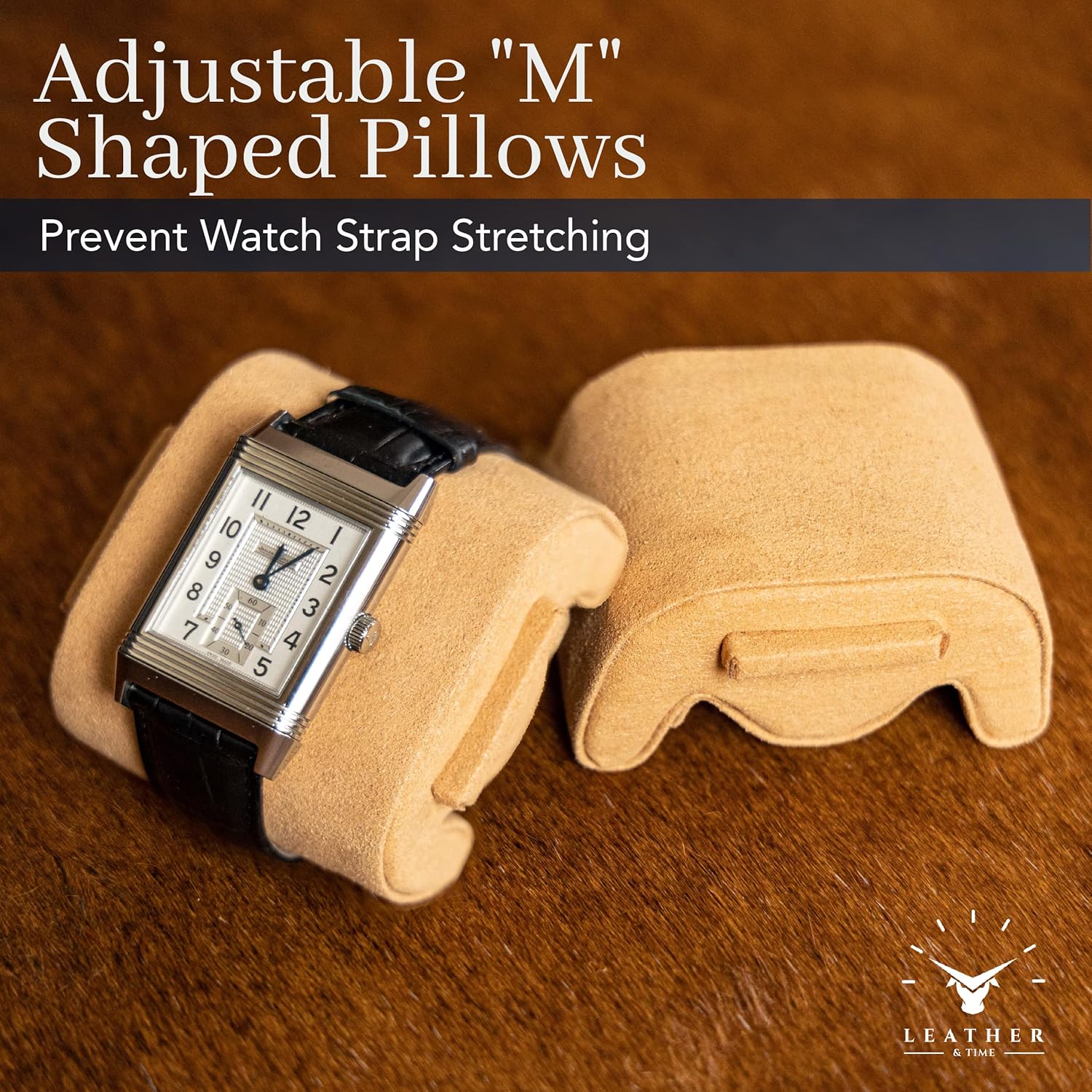 Leather Watch Case - 3 Slot Luxury Watch Leather Watch Roll - Mens Watch Holder Organizer - Durable & Portable Watch Roll Travel Case for Men & Women - Blue