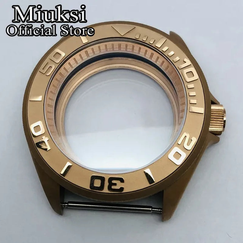 42Mm Watch Case Domed Sapphire Glass Ceramic/Titanium Bezel 200M Water Resistant Fit NH35 NH36 Movement