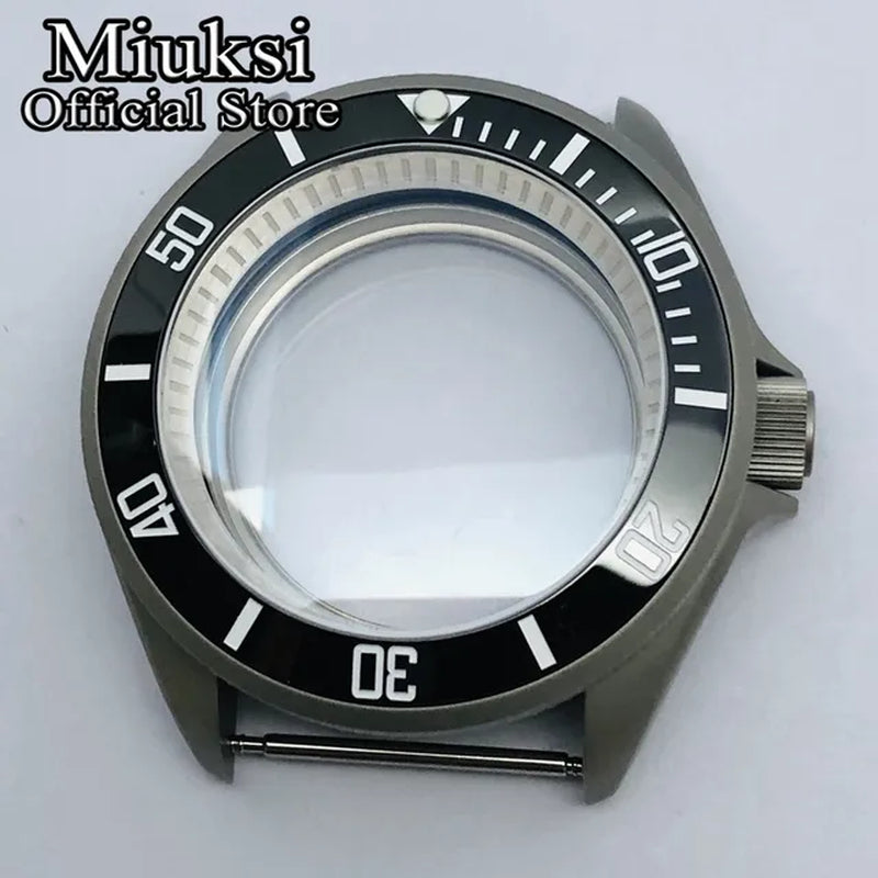 42Mm Watch Case Domed Sapphire Glass Ceramic/Titanium Bezel 200M Water Resistant Fit NH35 NH36 Movement