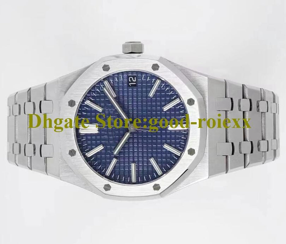 41Mm Watches Men Watch Men'S Automatic Cal.4302 Movement Mechanical 50Th Anniversary Dive Full Steel 15510 White Gray Blue Black Dial Wristwatches