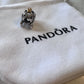 Authentic PANDORA Silver Cinderella Sparkling Carriage🎃 Charm💗 Flannelette Bag